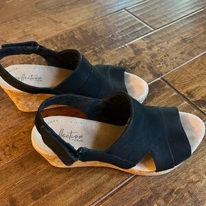 Clark Collections Suede Wedges